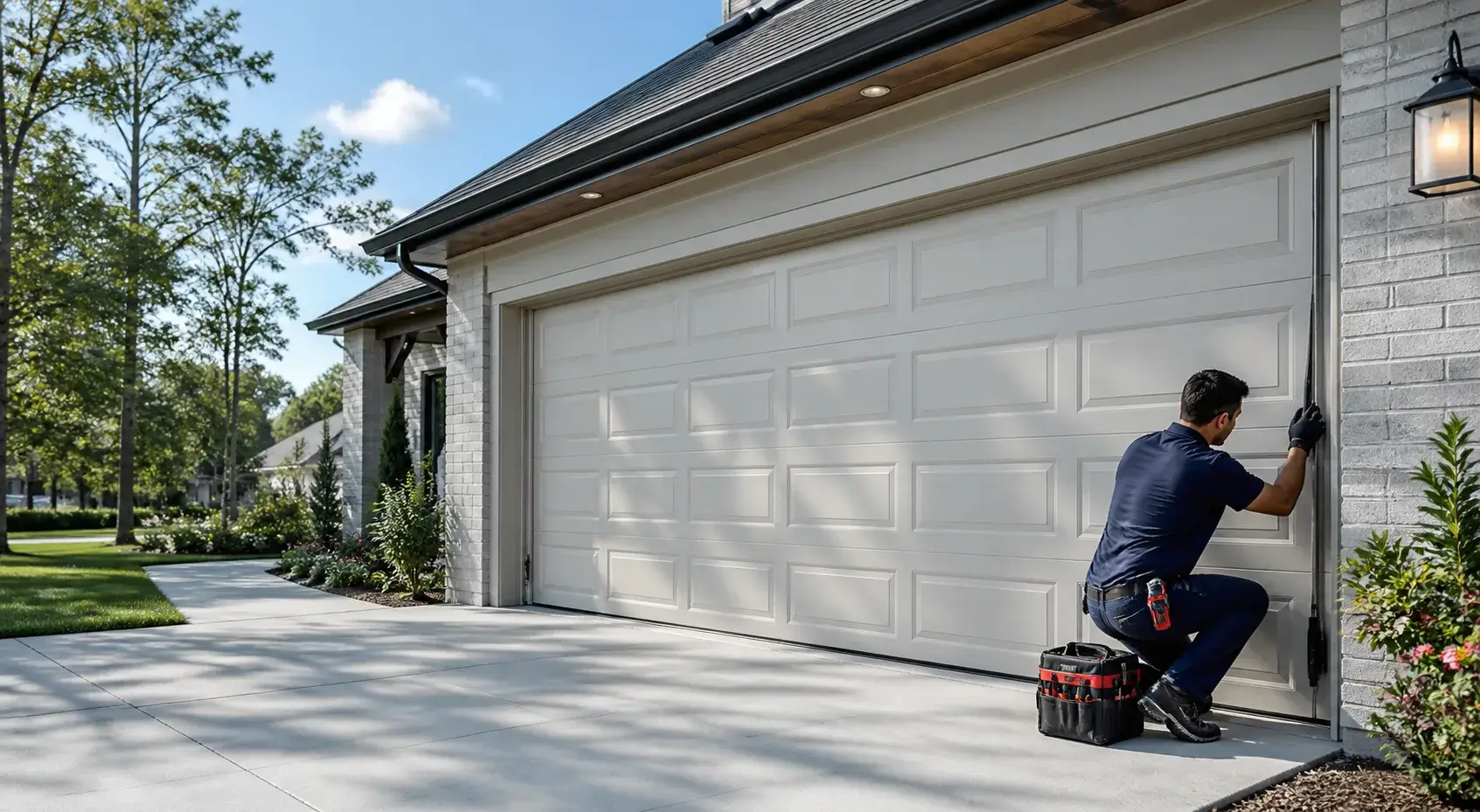 Modern residential garage door solutions