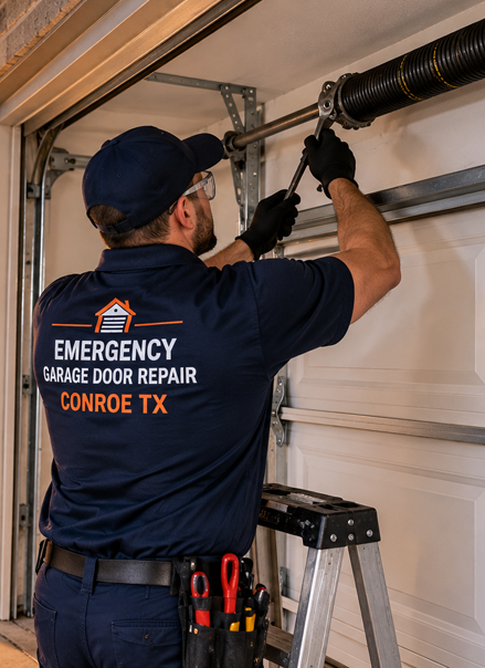 Garage Door Repair Conroe TX opener calibration and diagnostics