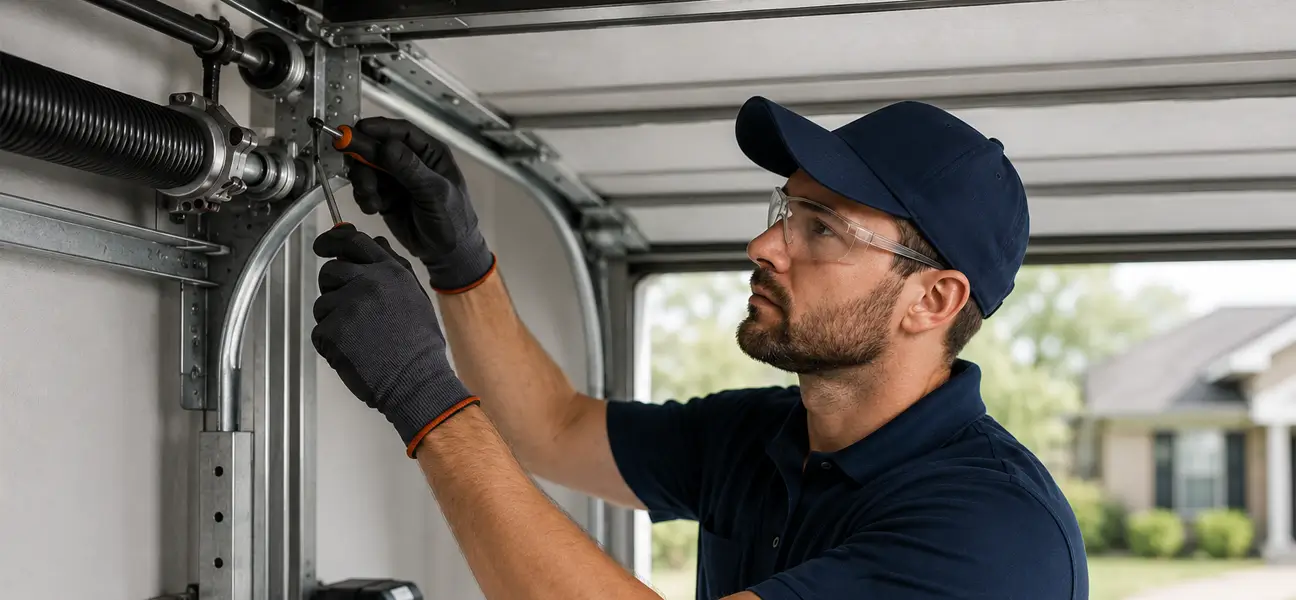 Professional Garage Door Repair Conroe TX technician